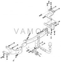 Ťažné zariadenie Hyundai Santa Fe IV (TM) (bez rezervního kola) (tiež AdBlue)